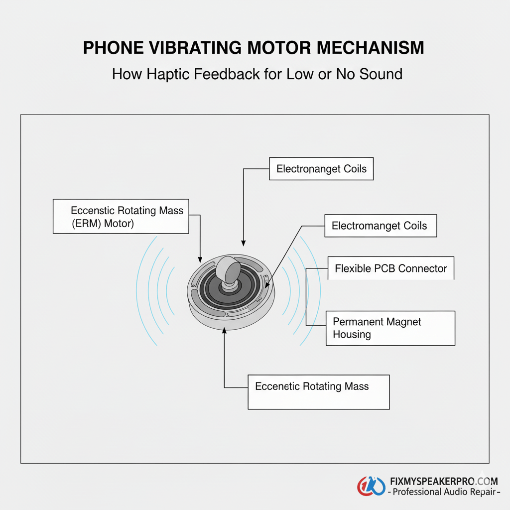phone vibrating sound effect motor mechanism